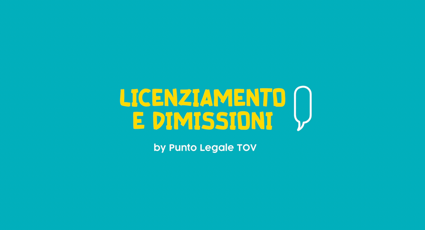 Licenziamento e dimissioni
