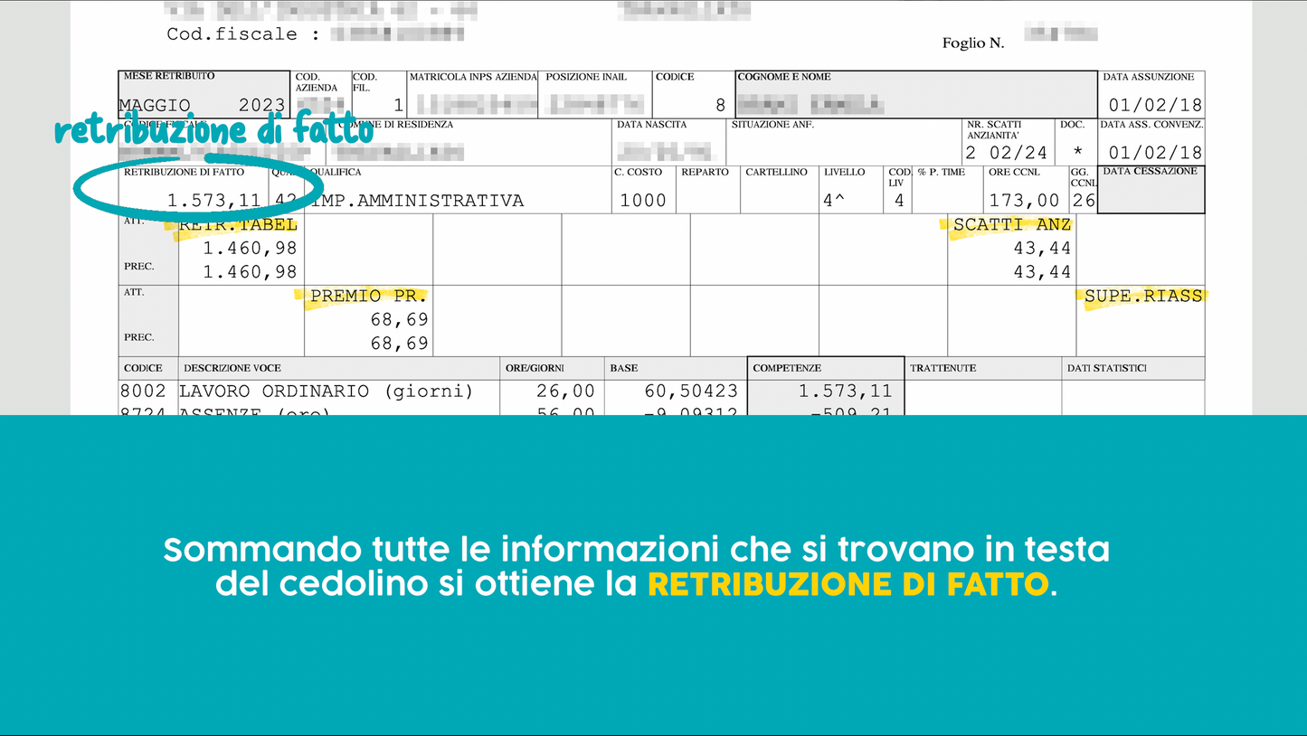 Impara a leggere la tua busta paga