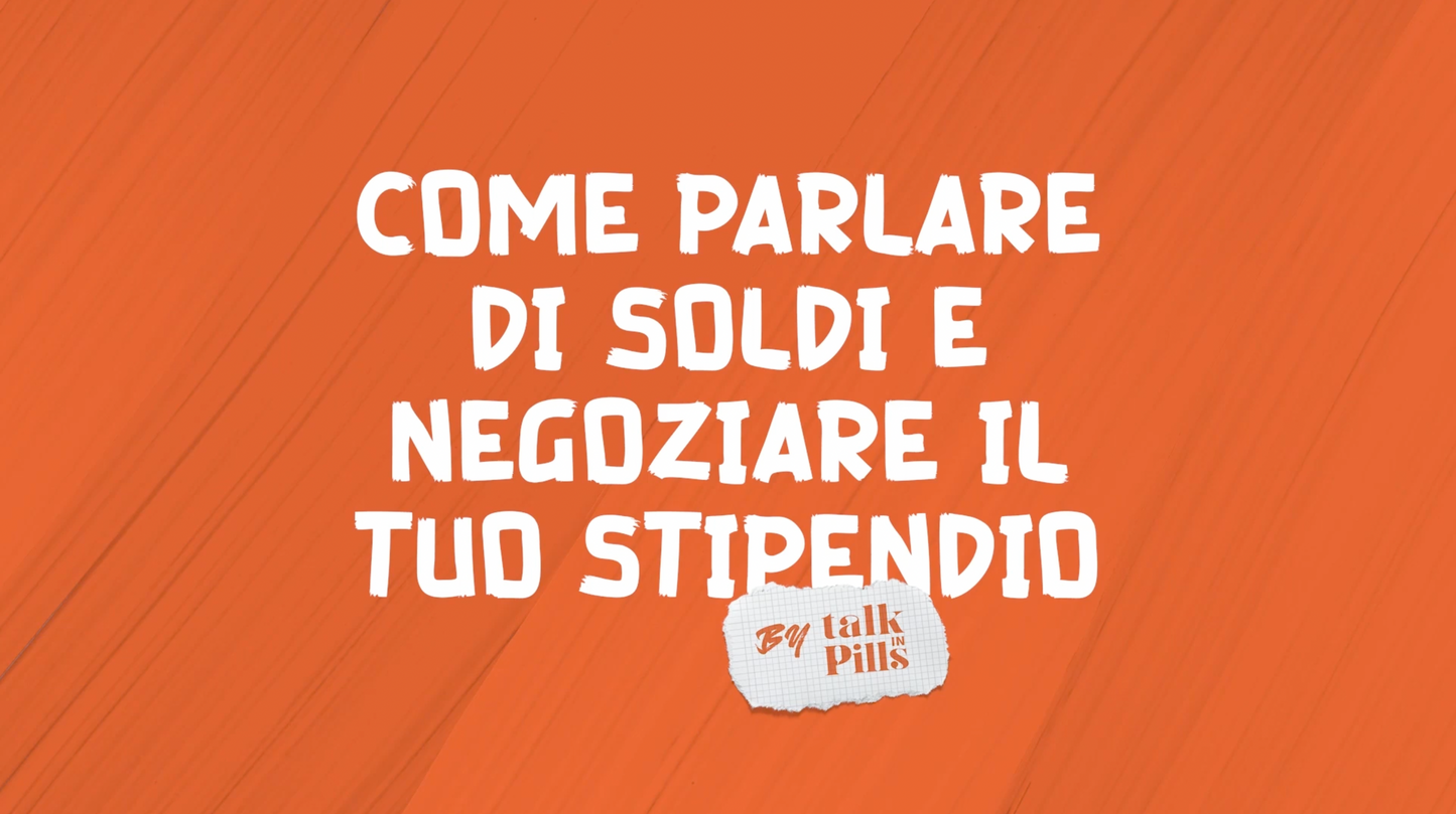 Parla di soldi e negozia il tuo stipendio